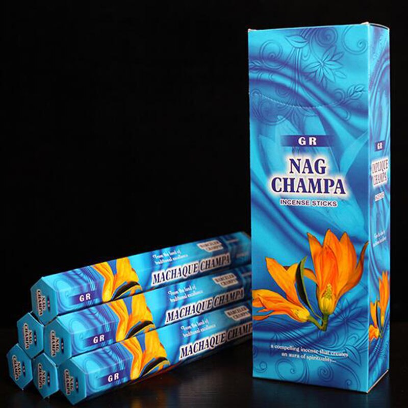 Boîte d'encens indien Orchidée jaune Nag Champa