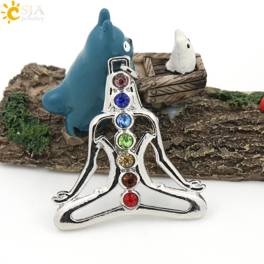 Pendentif énergétique 7 chakras