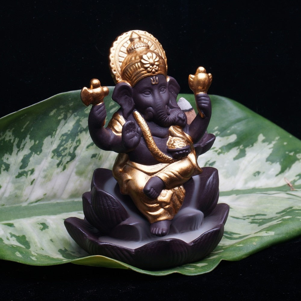 Encensoir Hindou Ganesh doré