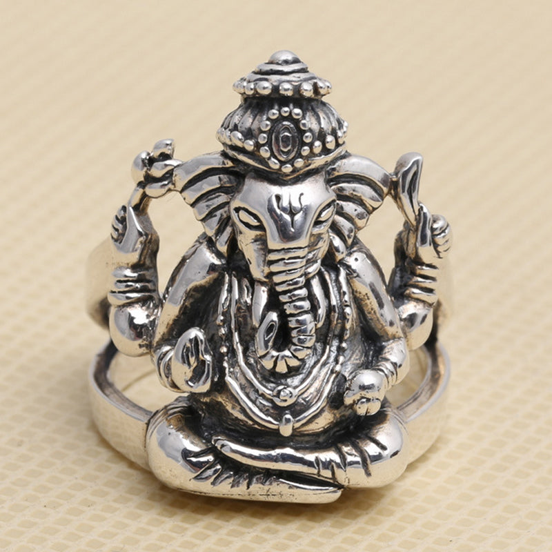 Bague Ganesh en argent 925