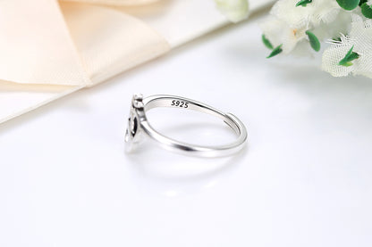 Bague symbole "Om" en argent 925