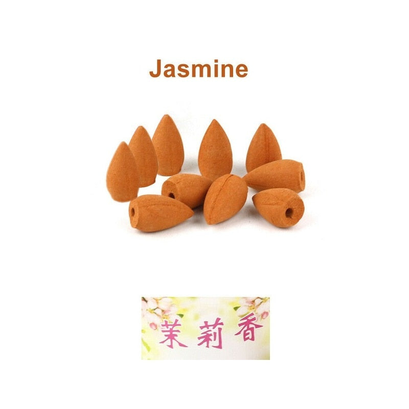 Cônes d'encens à reflux, jasmin