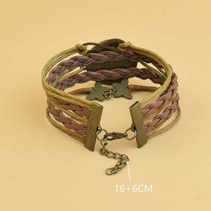 Bracelet cuir et cuivre