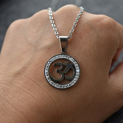 Chaine pendentif symbole Hindou "Om"