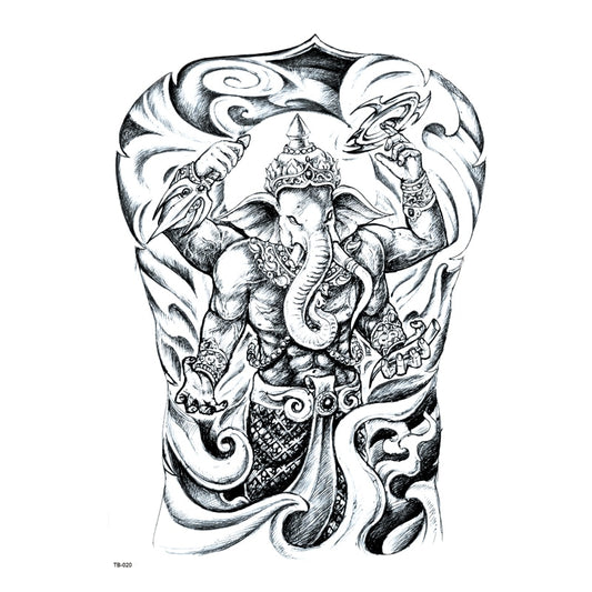 Tatouage temporaire Ganesh "guerrier"